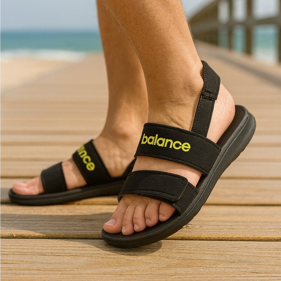 New Balance Sandals. Unisex Sz 5 Mens/sz 7 womens. Velcro strap NEW - Picture 2 of 6